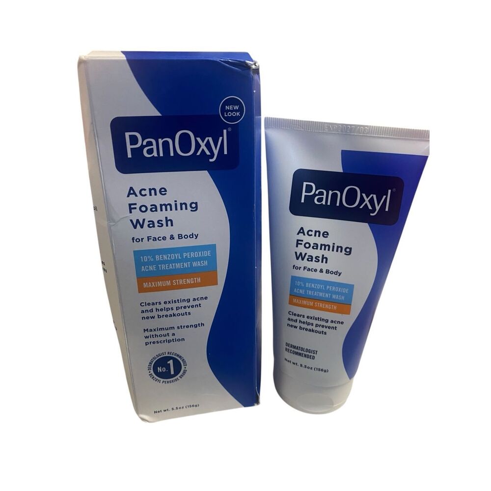PanOxyl‎ 10% Benzoyl Peroxide Acne Foaming Wash 5.5 oz MAX Strength NEW